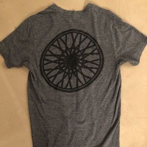 SoulCycle v-neck wheel tee